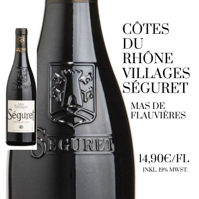 Cuvée Julien Séguret Côtes-du Rhône Villages AC Séguret 2018 - Le Mas de Flauzières