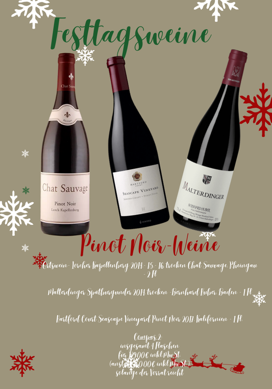Festtagsweine: Pinot Noirs